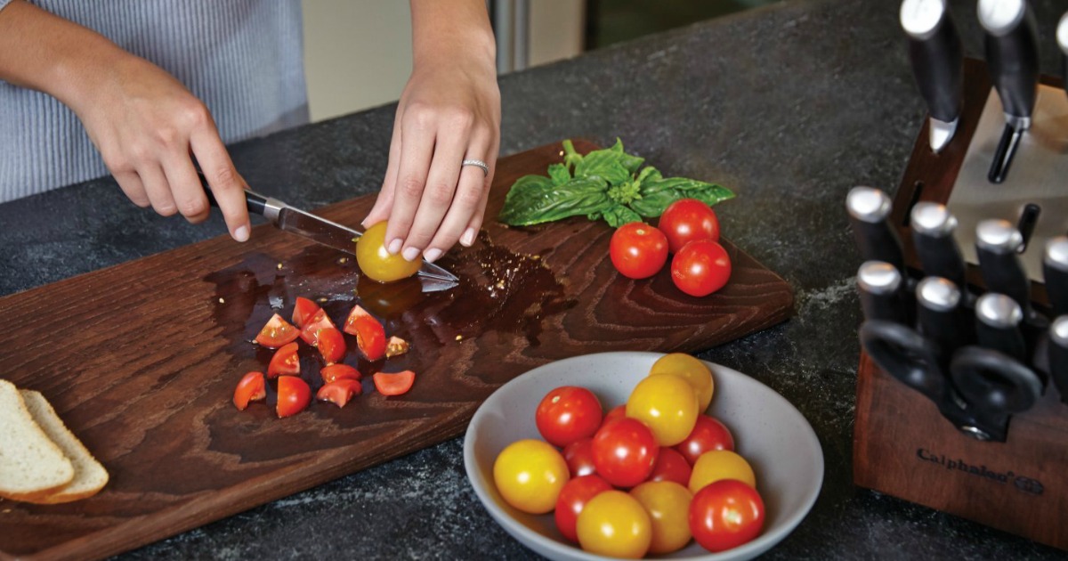 Calphalon Contemporary 15-Piece Knife Block Set Only $119.99 (Regularly $270) at Zulily