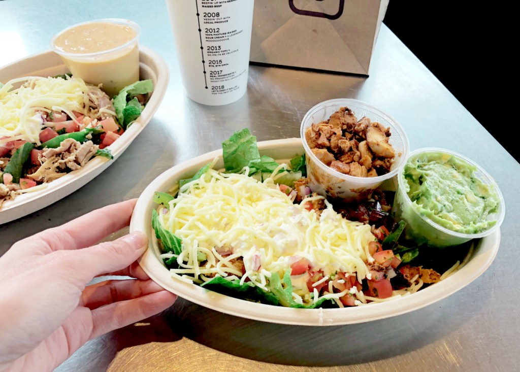 Chipotle salad bowl