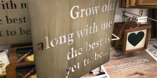 Grow Old Wall Art Only $8.50 at Michaels.online (Regularly $21)