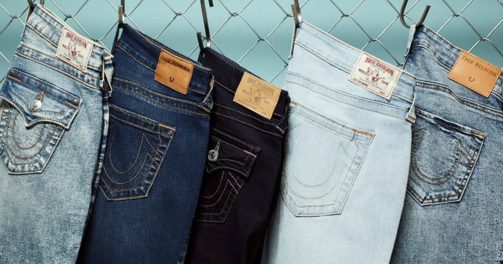 True Religion Jeans on hook