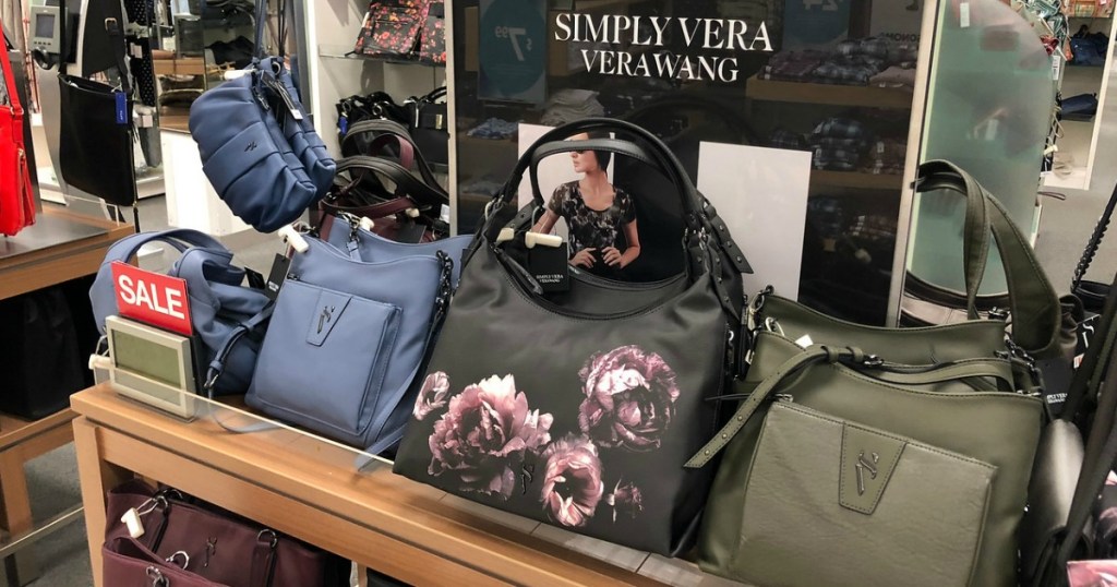 kohls bags on display