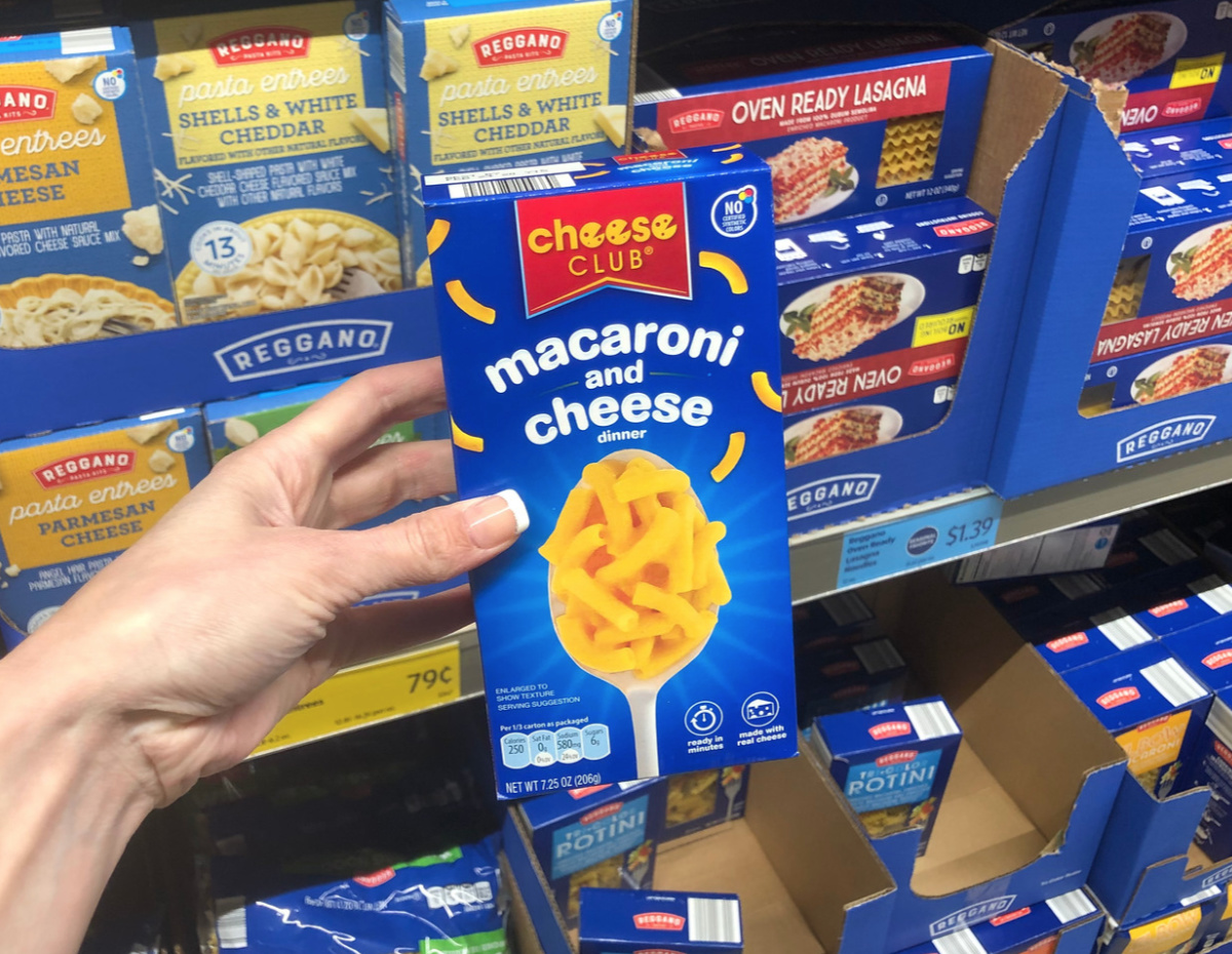 boxed macaroni and cheese Aldi