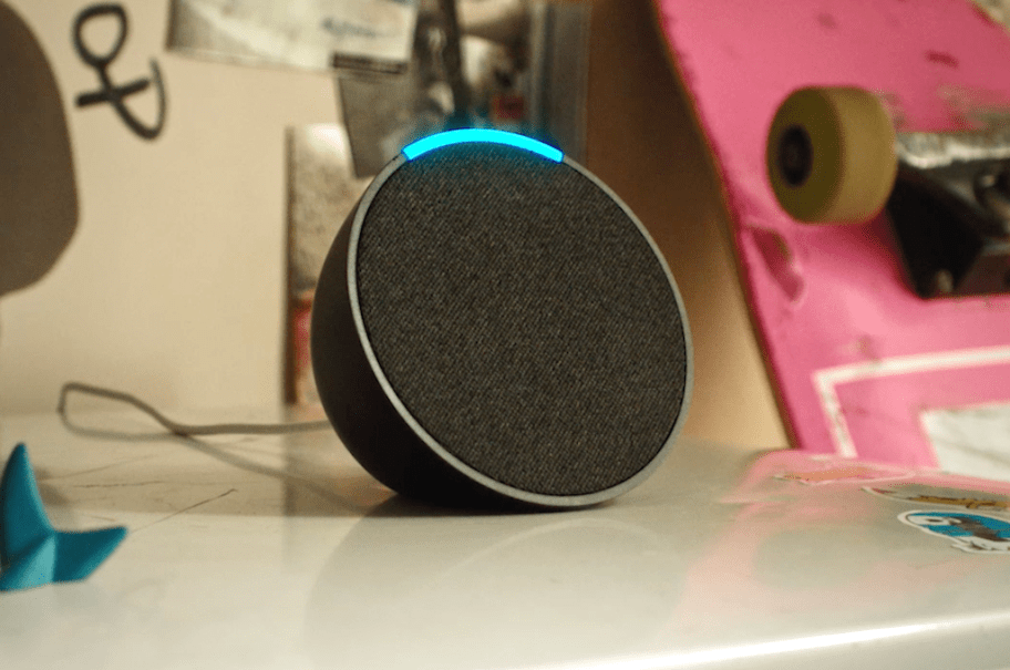 amazon echo pop speaker in black