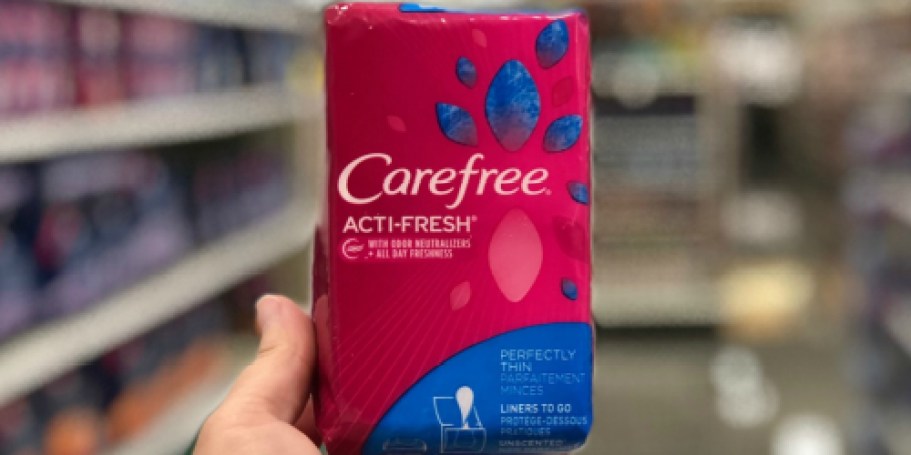 *HOT* Carefree Panty Liners 49-Count ONLY 19¢ Shipped on Amazon