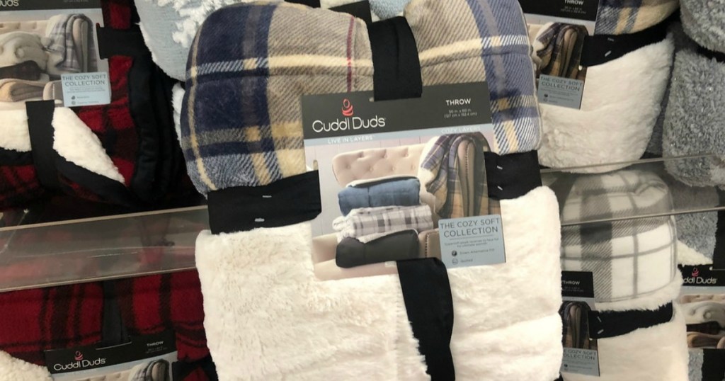 cuddl duds soft cozy throw