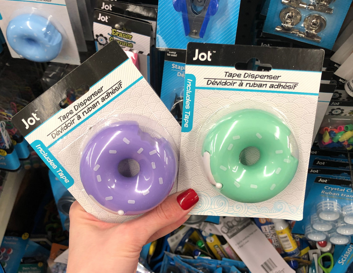 donut tape dispensers at Dollar Tree