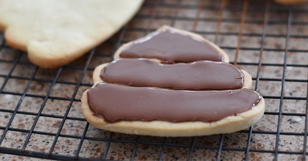 Poop Emoji Cookie 