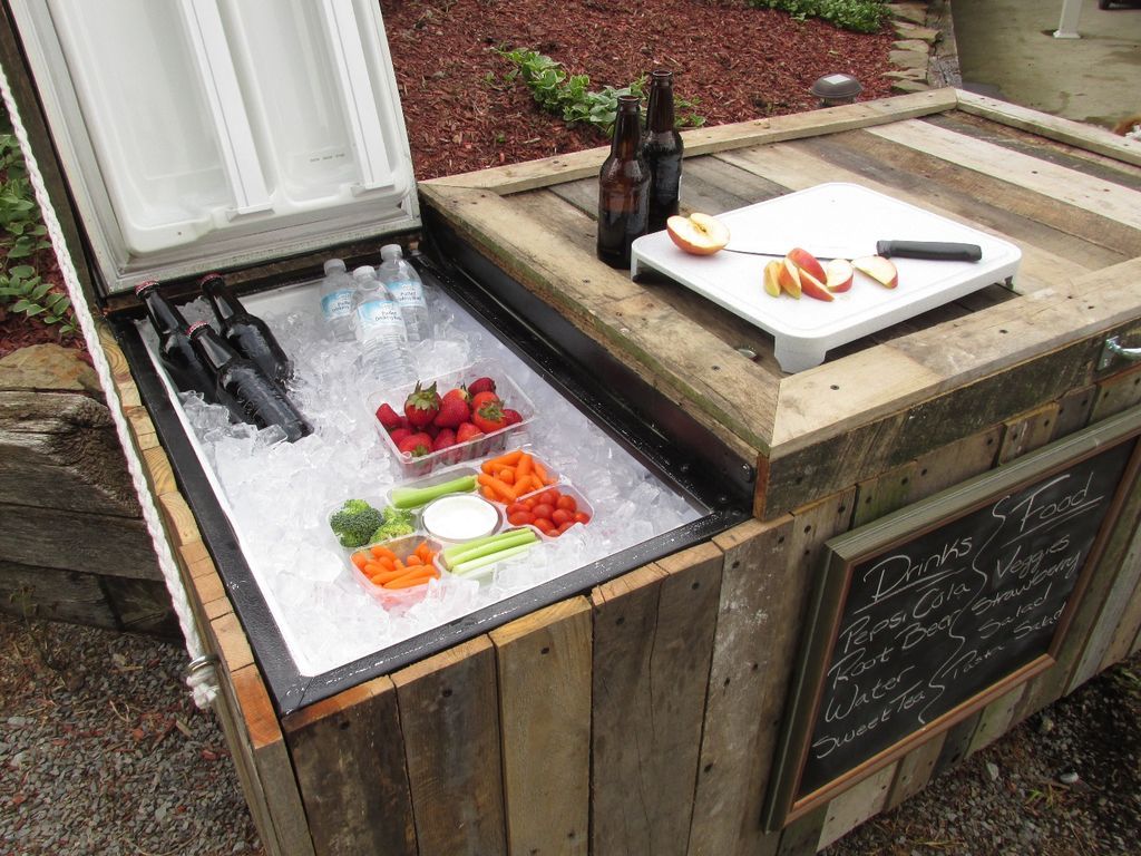 diy backyard fridge cooler