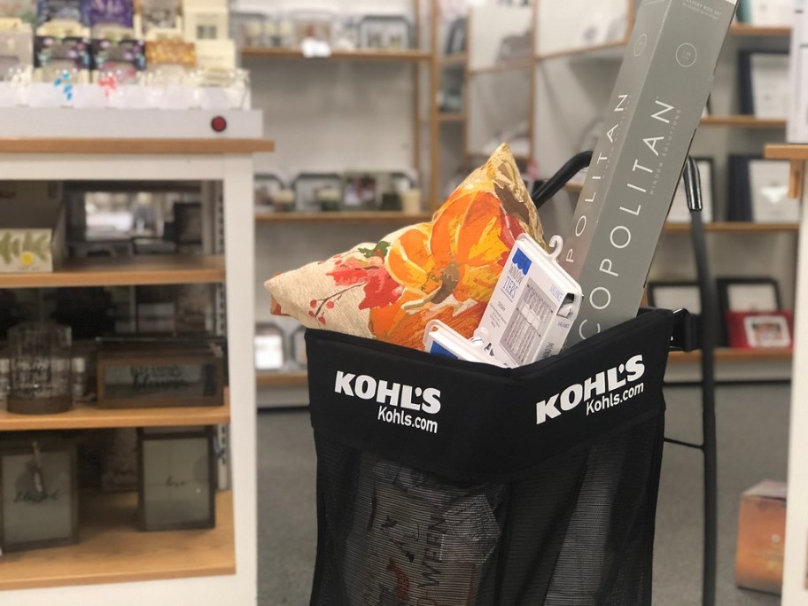 kohl's cart with fall items