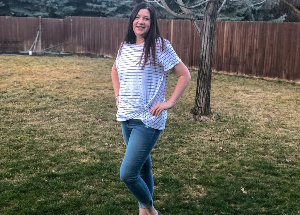 walmart wednesday — michelle wearing walmart outfit