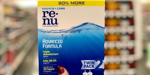 Bausch + Lomb ReNu Lens Solution Twin Pack Just $7 Shipped at Amazon