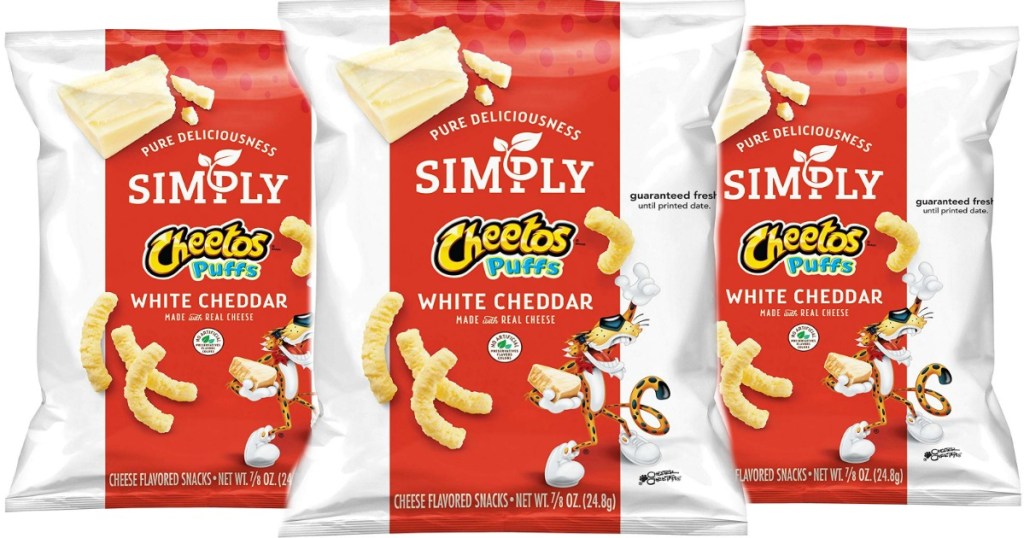 simply cheetos puffs bags