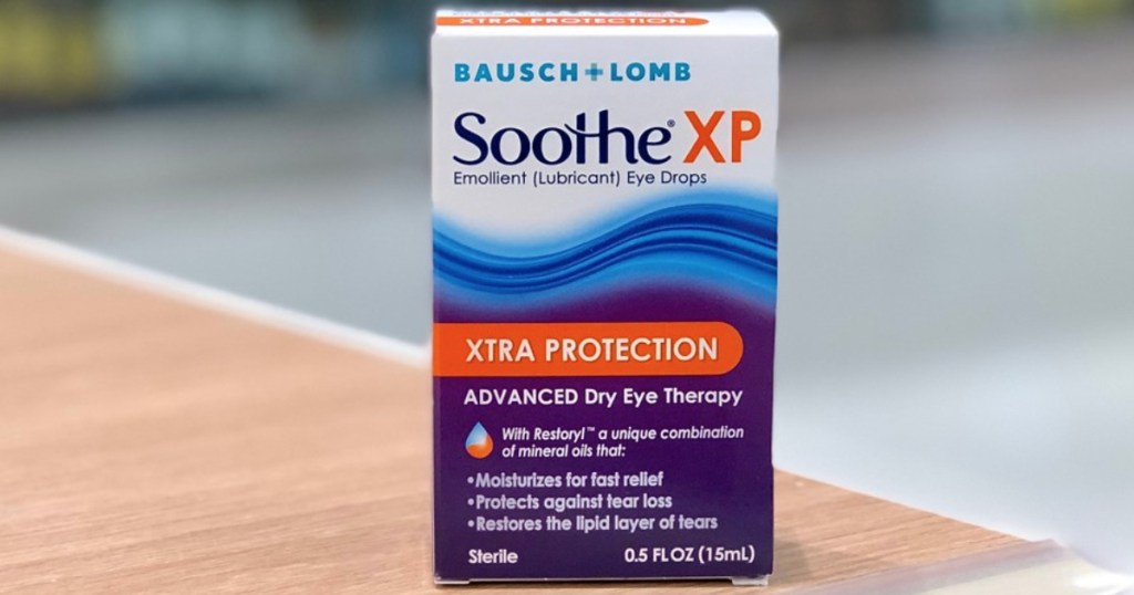 bausch + lomb soothe xp eye drops box