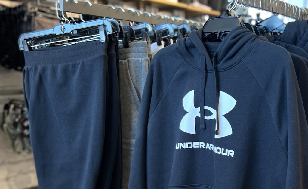 black under armour hoodie and pants