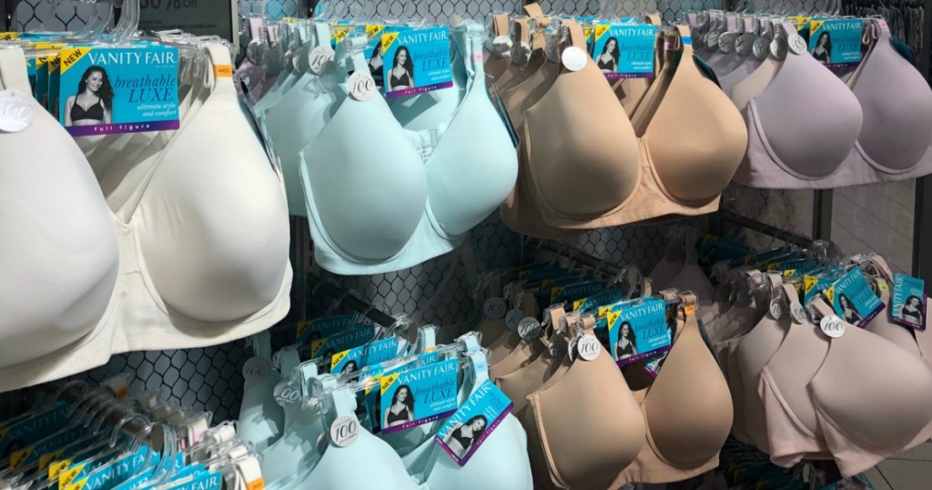 Vanity fair bras on hangers