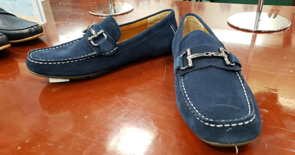 Alfani Men's James Suede at macys in blue