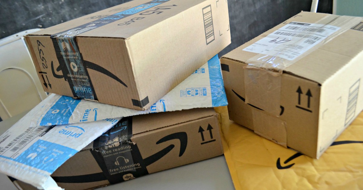 Amazon Prime boxes and packaging