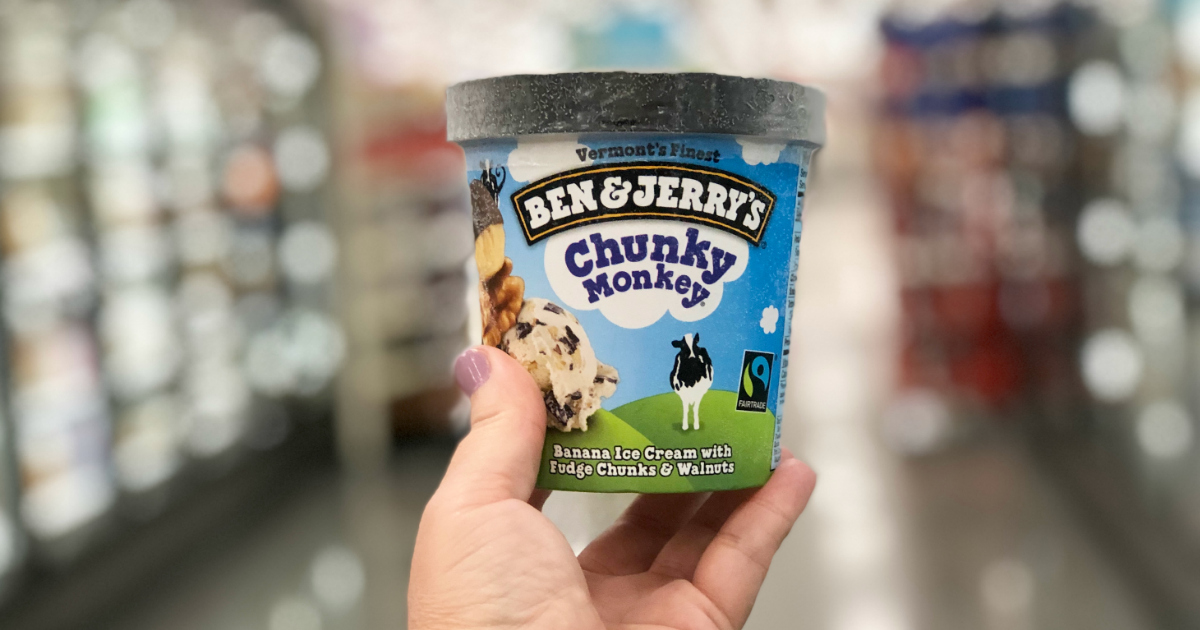 Ben & Jerry's Chunky Monkey ice cream pint