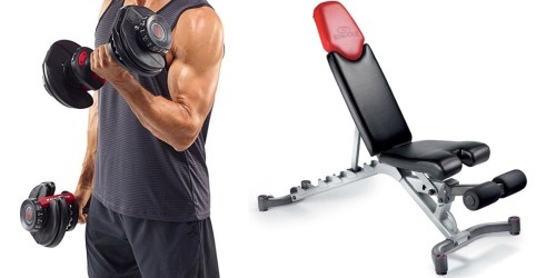 TWO Bowflex Adjustable Dumbbells AND Bench Just $299 Shipped on Amazon (Regularly $497)