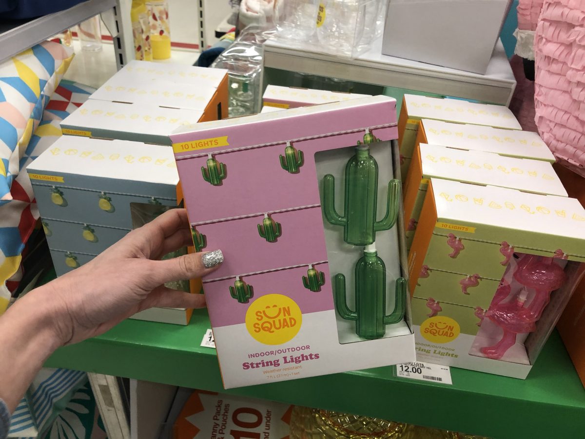 sun squad cactus string lights at target