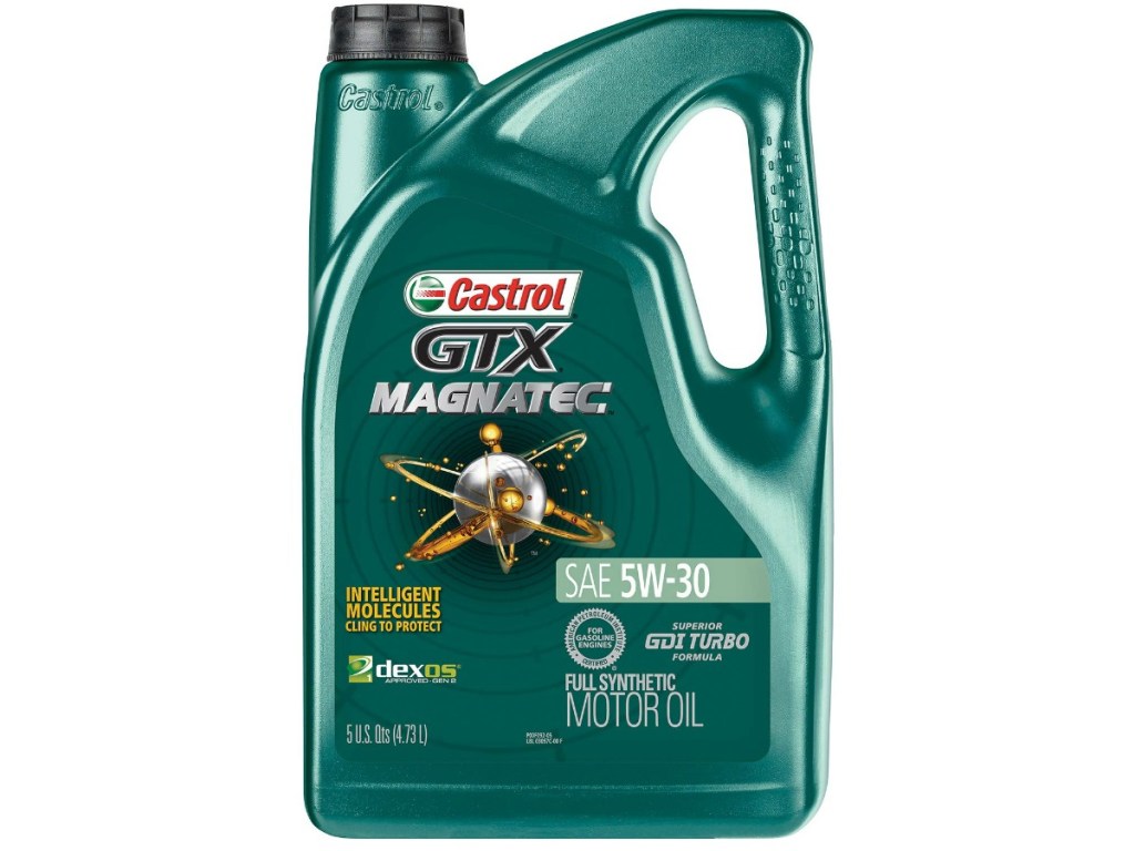 bottle of Castrol motor oil