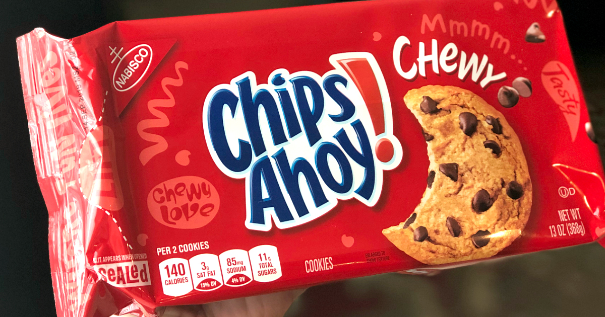 Chips Ahoy! Chewy cookies packaging