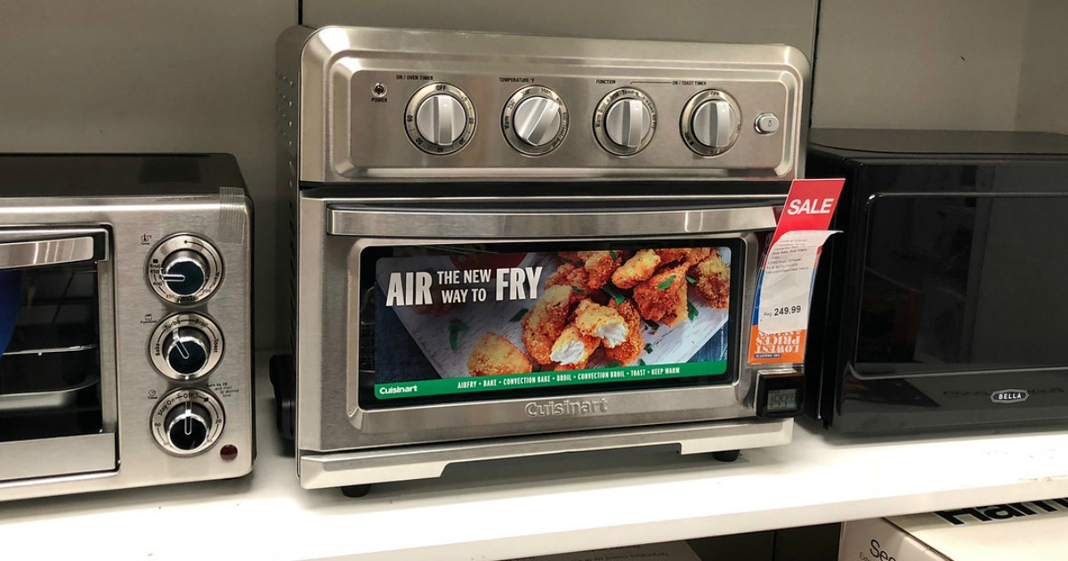 Cuisinart air fryer out of box and displayed on store shelf