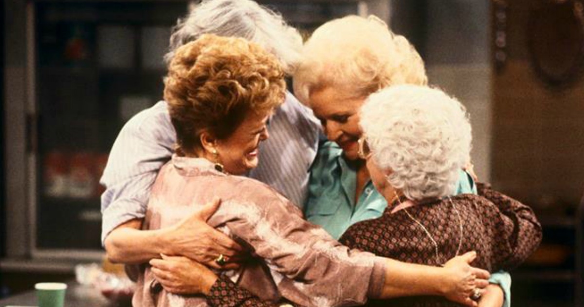 the golden girls hugging