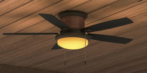 Hampton Bay Indoor/Outdoor Ceiling Fan w/ LED Light Kit as Low as $79.97 Shipped