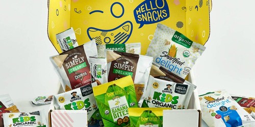 Hello Snacks 20-Count Organic Treat Box Just $9.72 Shipped on Amazon (Only 49¢ Per Snack)