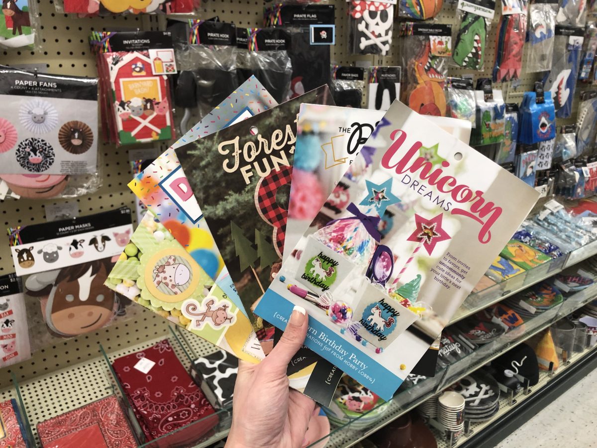 party DIY books Hobby Lobby