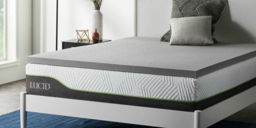 Lucid 2″ Bamboo Charcoal Memory Foam Mattress Topper Only $23.61 Delivered + More