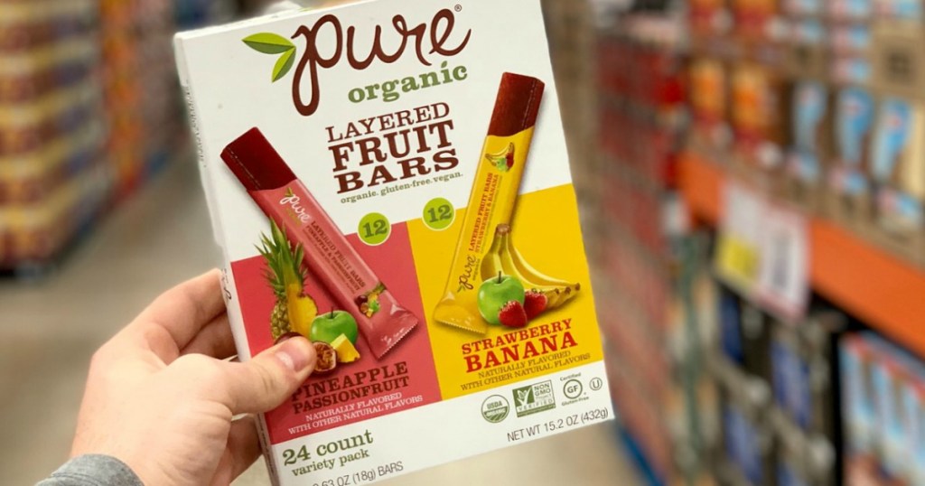 Pure Organic Layered Fruit Bars at Costco 