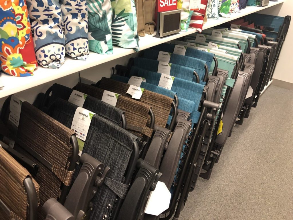 SONOMA Goods for Life Patio Antigravity Chairs at Kohl's folded up