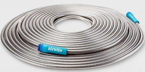 Sun Joe 100′ Heavy-Duty Stainless Steel Garden Hose Just $39.99 Shipped (Regularly $72)