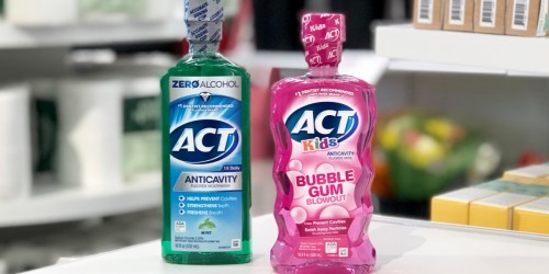 New $1/1 ACT Product Coupon = Kids Mouthwash Only 49¢ After Cash Back at Target