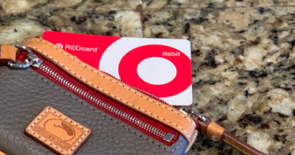 Target REDcard in purse on a counter