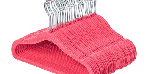 AmazonBasics Kids Velvet Hangers 30-Count Just $6.38 (Regularly $13)