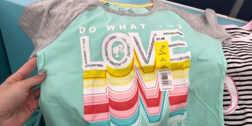 Barbie Kids Apparel as Low as $2 at Walmart