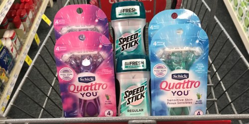 $49 Worth of Schick & Speed Stick Products Under $9 After CVS Rewards