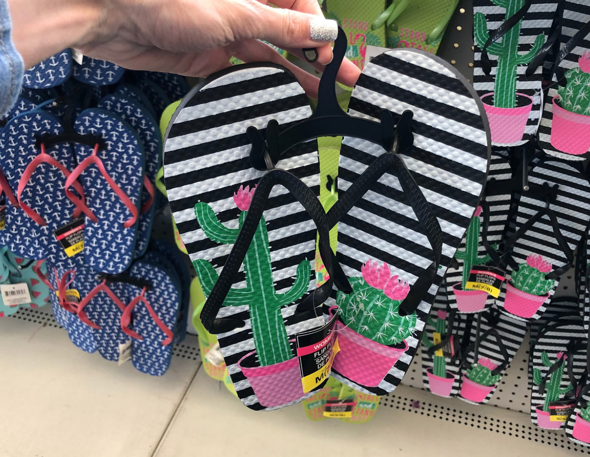 cactus flip flops