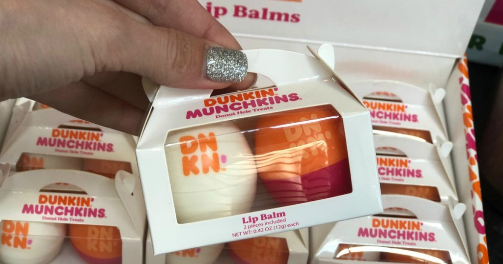 holind Dunkin' Munchkins lip balm 