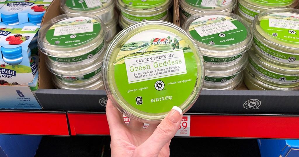 aldi food finds april 3 - green goddess veggie dip