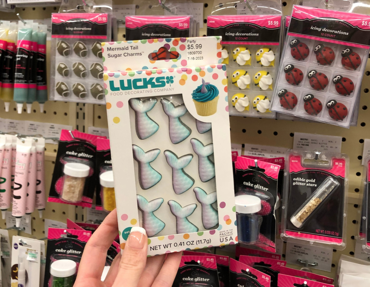 mermaid tails sugar charms molds at Hobby Lobby