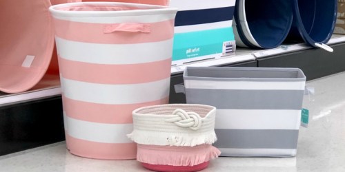 Pillowfort Storage Bins & Baskets from $4.79 on Target.online (Regularly $8+)