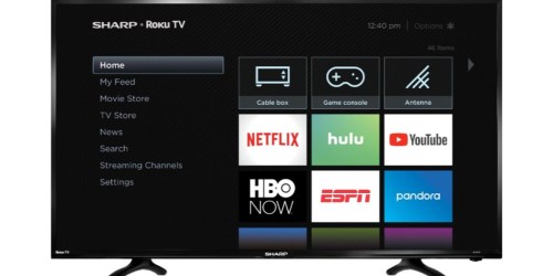 Sharp 40″ Smart HDTV Roku TV Only $149.99 Shipped (Regularly $250)