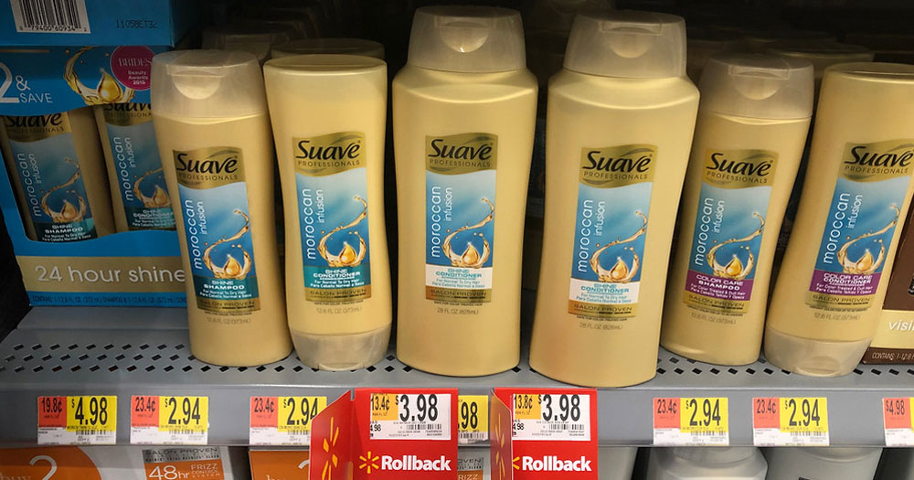 Suave Moroccan infusion shampoo at walmart