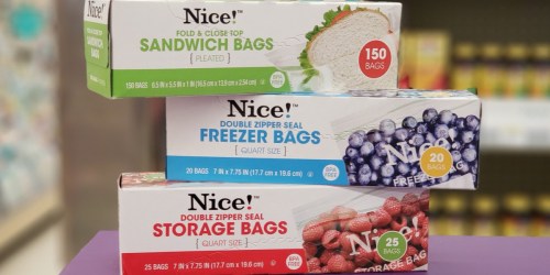 Nice! Freezer, Storage & Trash Bags Only 92¢ Per Box at Walgreens