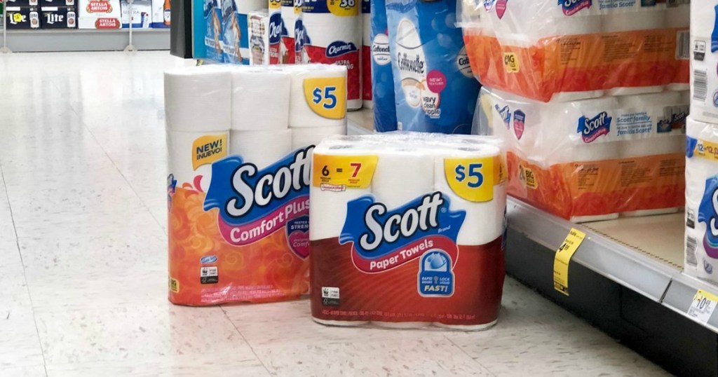 scott paper towels and onlinefortplus toilet paper at walgreens