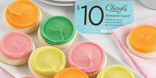 12 Cheryl’s Cookies Snack Sized Cookies AND $10 Reward Card Only $9.99 Delivered